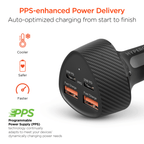 Speedboost Quad PD Car Charger