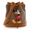 X DISNEY Mini Vintage GG Supreme Monogram Bucket Bag Beige Vintage Sun Oil