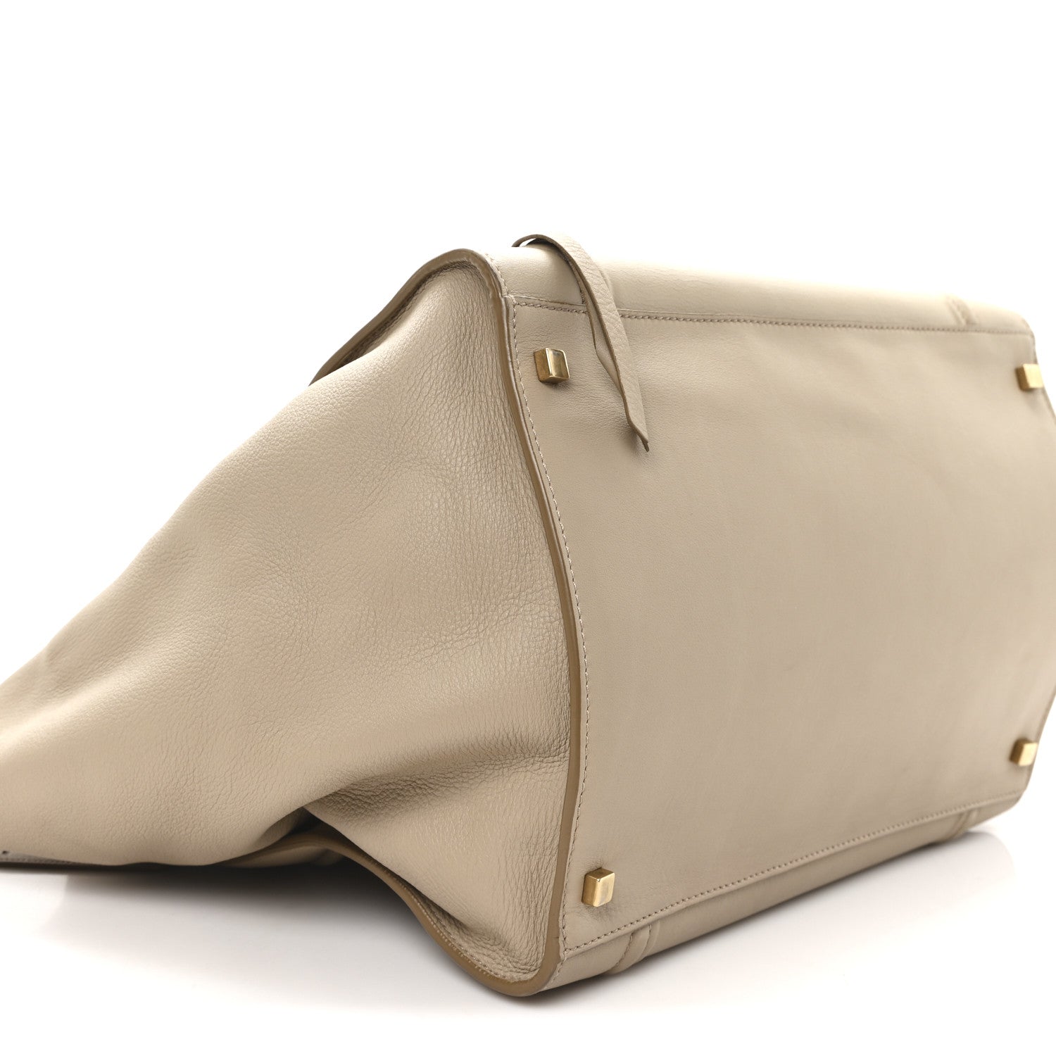 Supple Calfskin Large Phantom Luggage Dune
