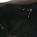Calfskin Cut Out Large Shoulder Bag Black Natural
