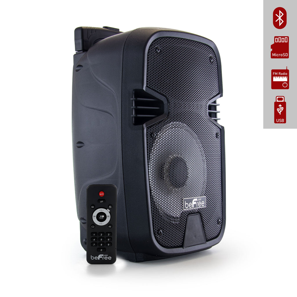 8 Inch 400 Watts Bluetooth Portable Party Speaker with USB, SD Input and Reactive Lights