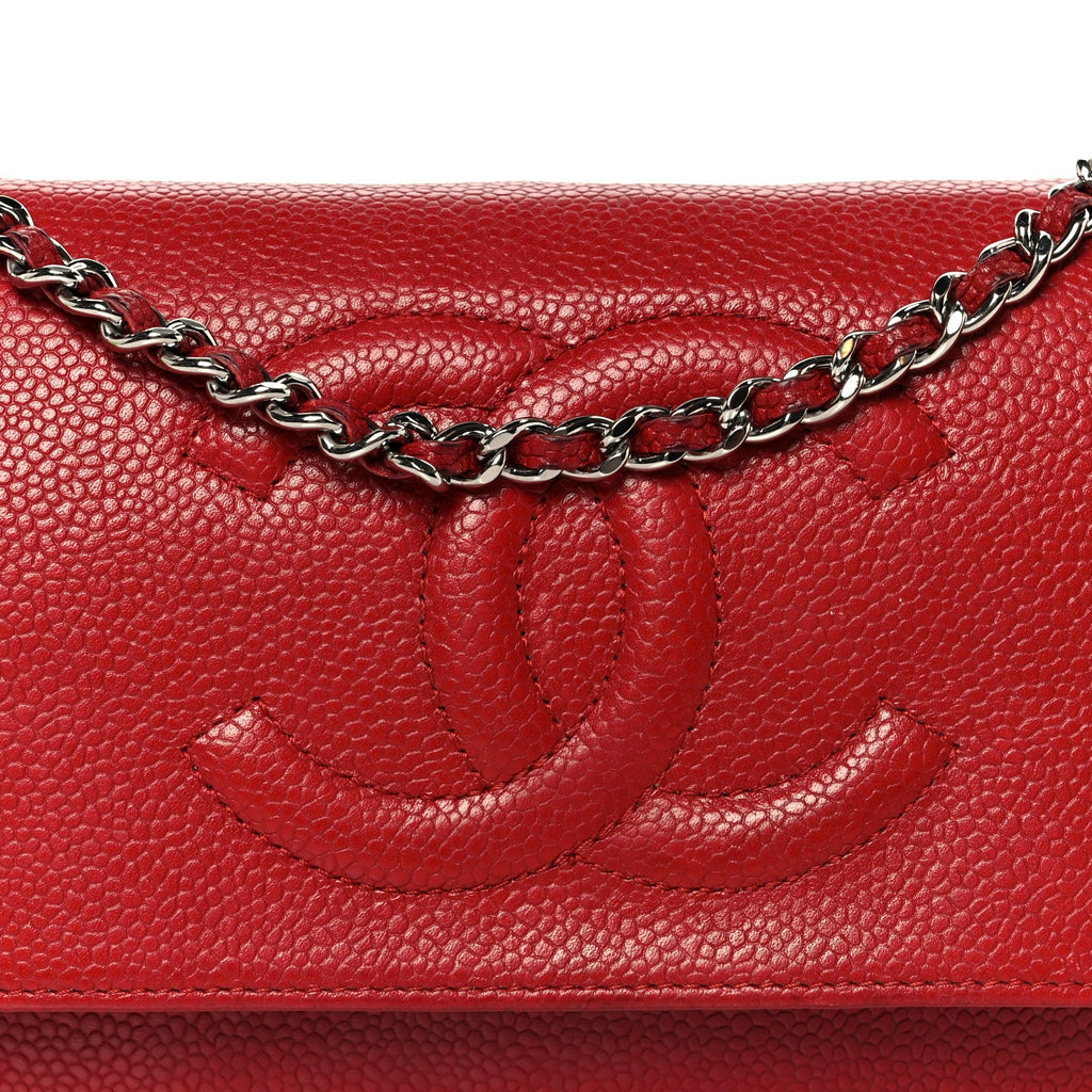 Caviar Timeless CC Wallet on Chain WOC Red