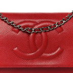 Caviar Timeless CC Wallet on Chain WOC Red