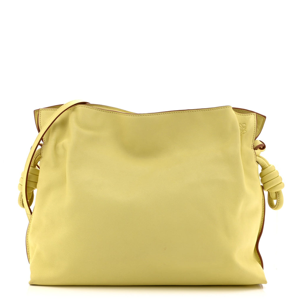 Calfskin Small Flamenco Knot Bag Yellow