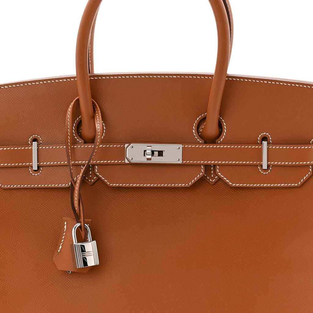 Epsom Birkin 35 Gold