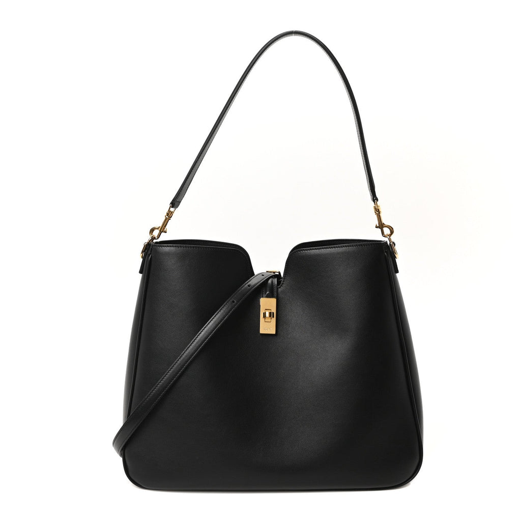 Smooth Calfskin Medium Camille 16 Soft Bag Black