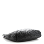 Lambskin Quilted Maxi Icare Shopping Tote Black
