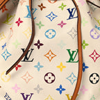 Monogram Multicolor Petit Noe White