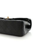 Caviar Quilted Small Double Flap Black