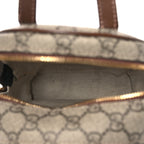 GG Supreme Monogram Azalea Calfskin Retro Interlocking G Multi-Function Bag Beige Ebony Brown Sugar
