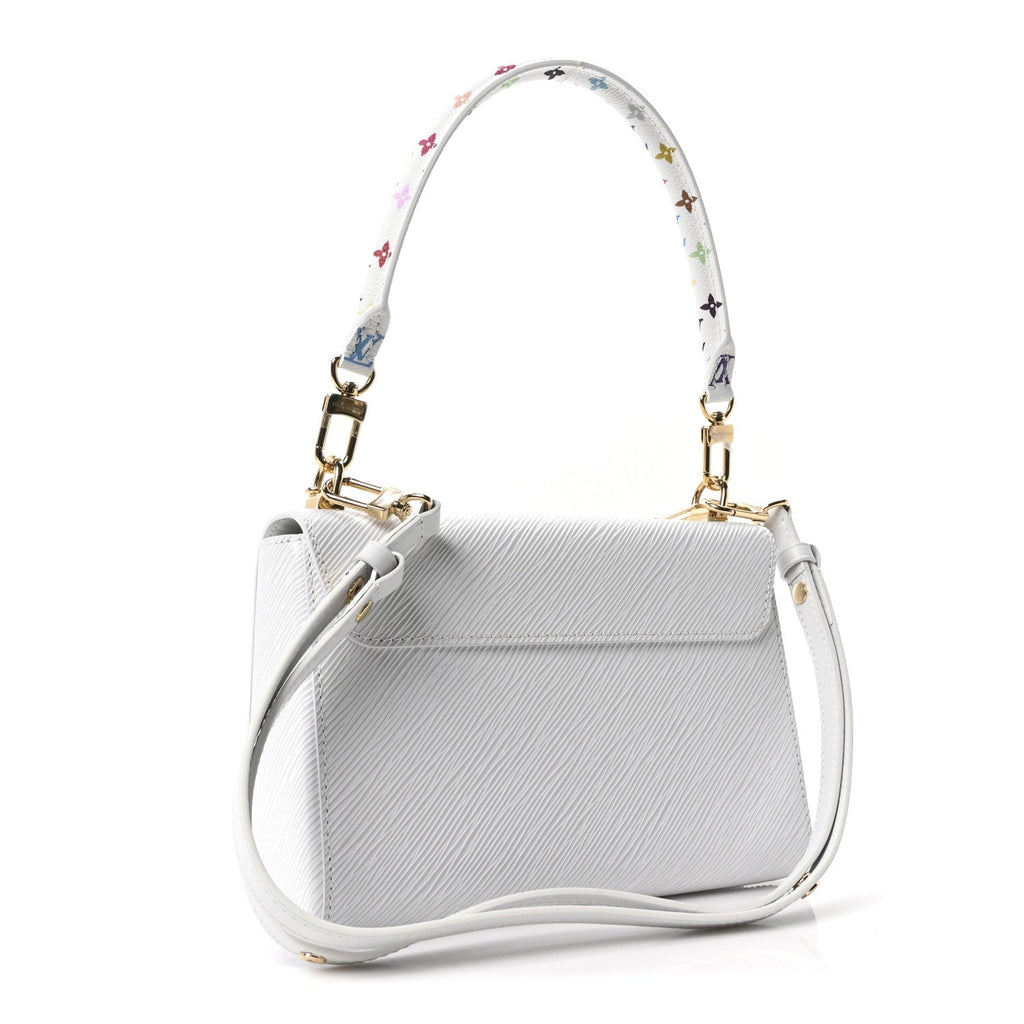 LV X TM Epi Twist MM Slim Shoulder Bag White