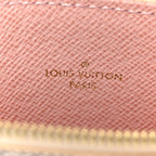 Damier Azur Pochette Felicie Chain Wallet Rose Ballerine
