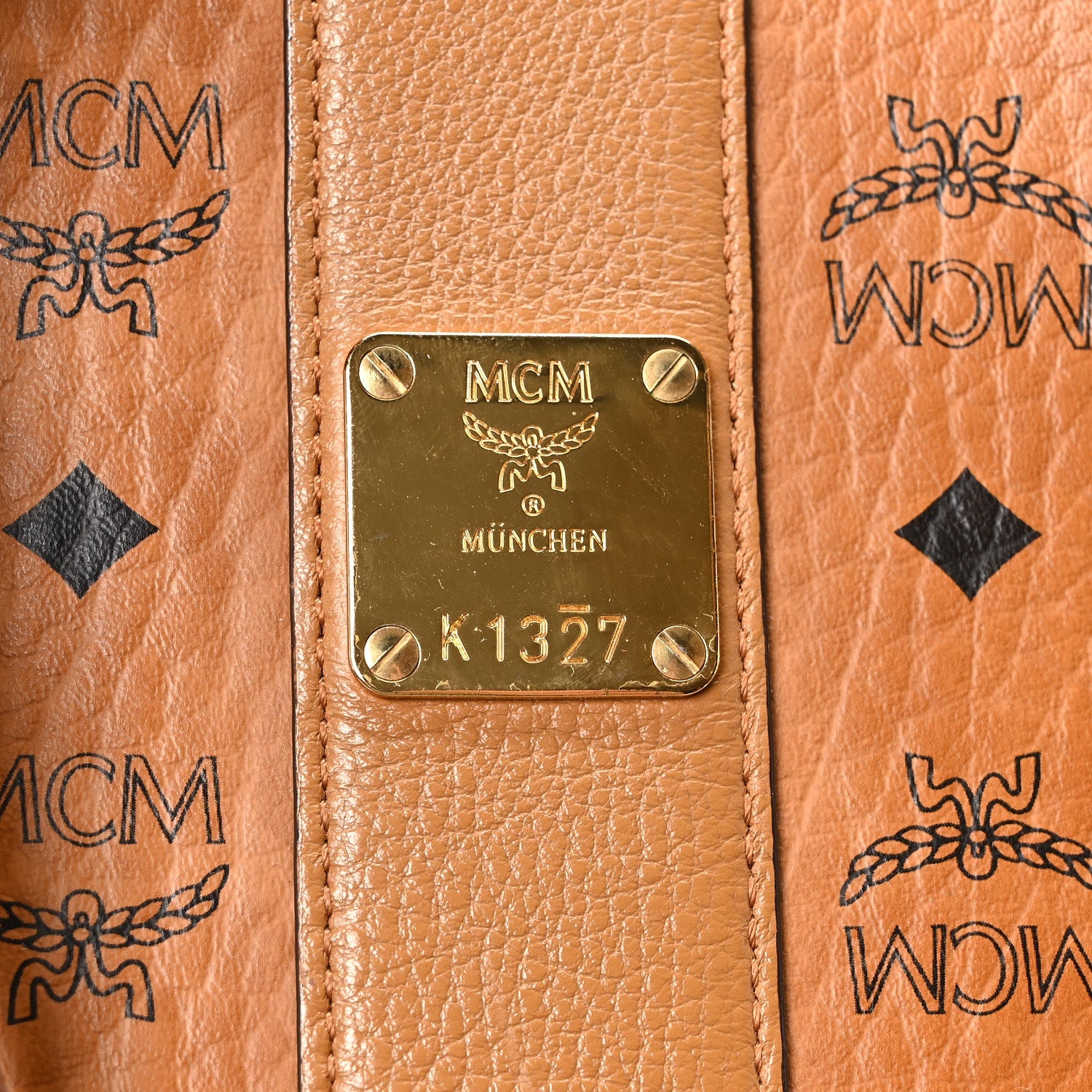 Visetos Medium Liz Reversible Shopper Tote Cognac