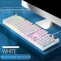 104 Keys Gaming Keyboard Wired Keyboard Color Matching Backlit Mechanical Feel Computer E-sports Peripherals for Desktop Laptop _ Light12