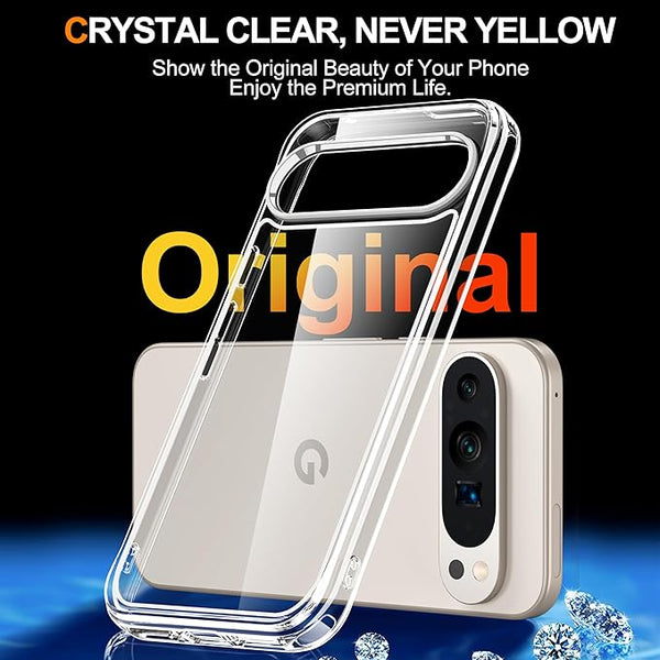 Entronix Case Compatible with Pixel 8 - [Hard Back] Clear Cover