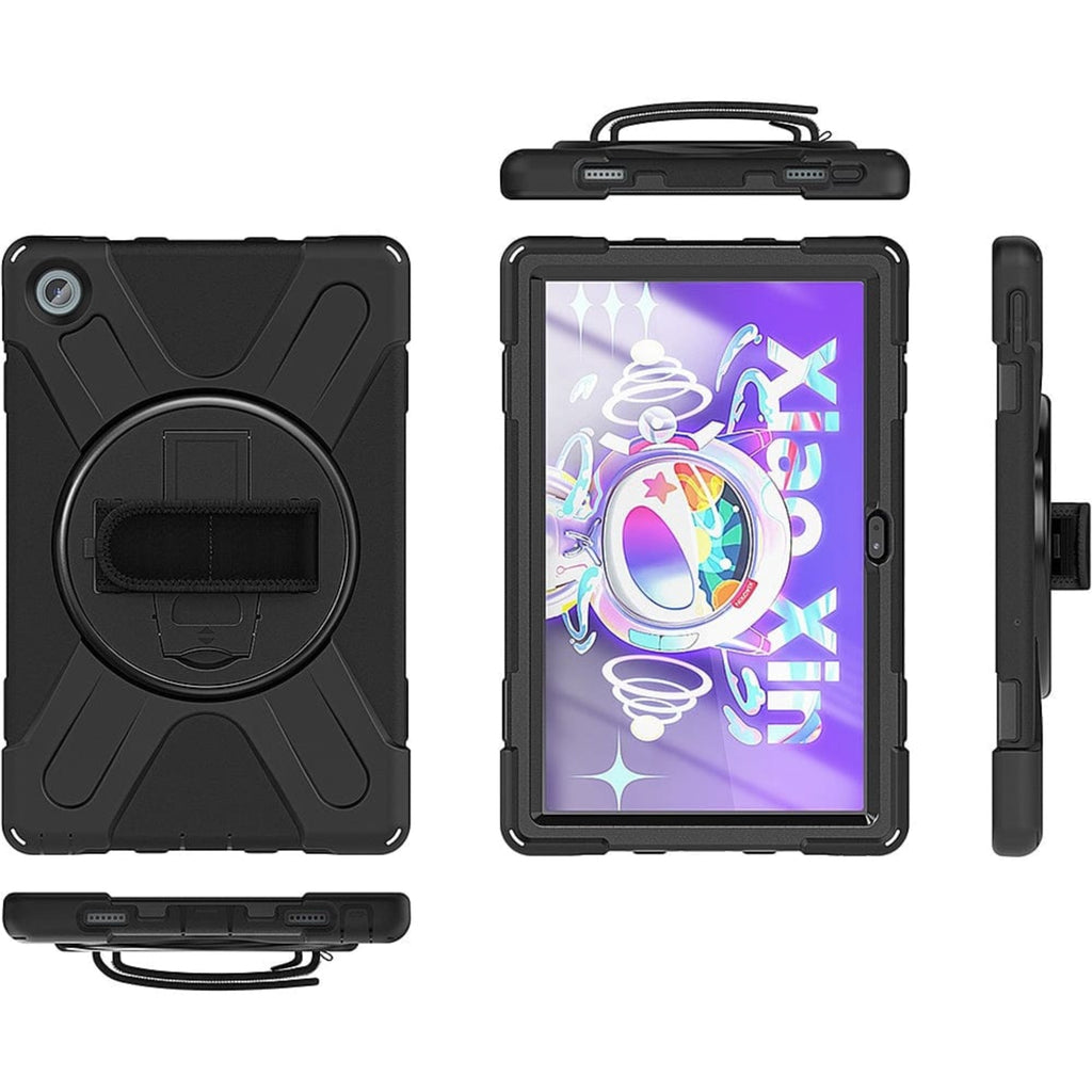 SAHARA - Protection Hand Strap Series Case for Lenovo Tab M10 Plus (3rd Gen) - Black