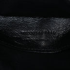 Crinkled Calfskin Matelasse Monogram Baby Niki Chain Satchel Black