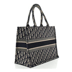 Oblique Medium Book Tote Blue Multicolor