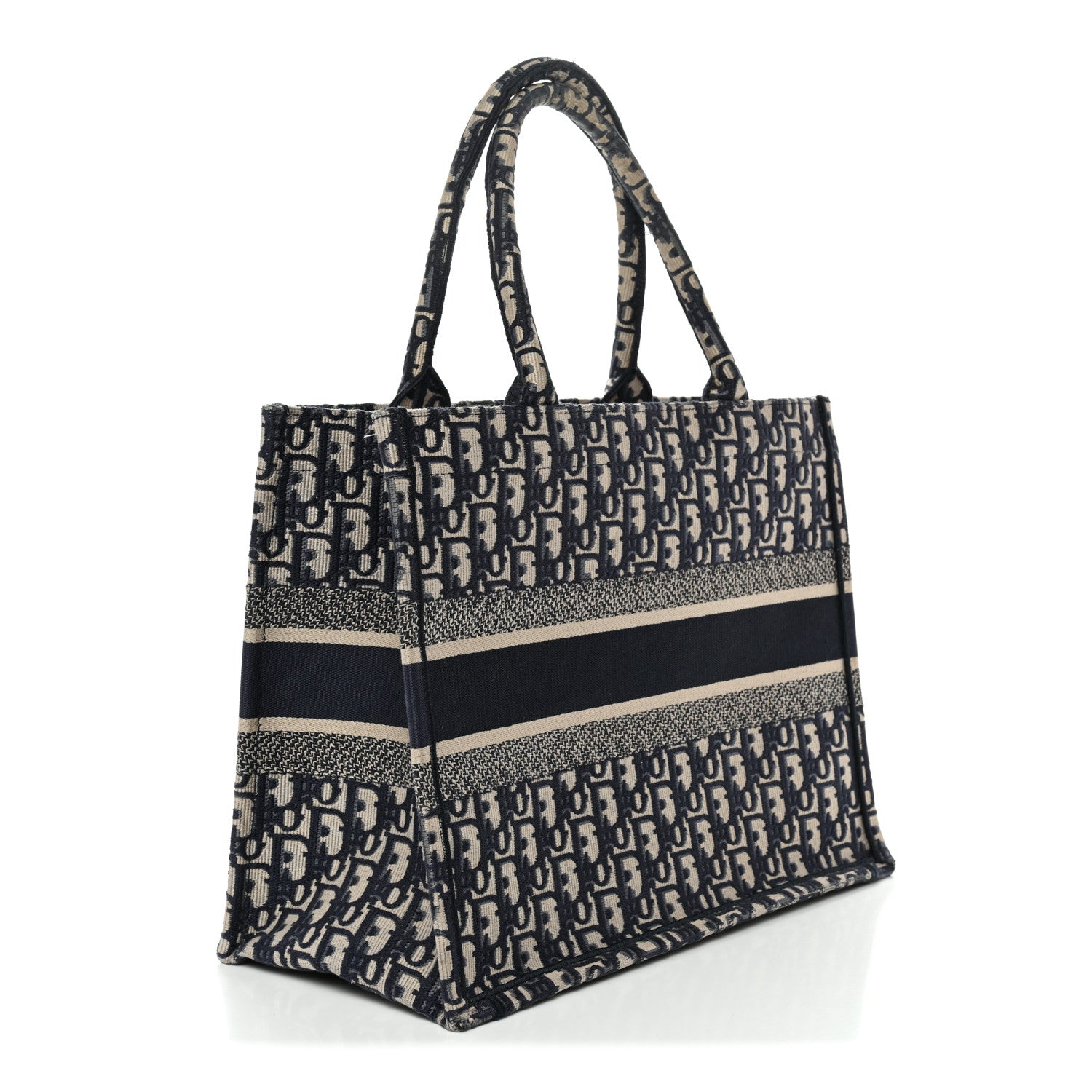 Oblique Medium Book Tote Blue Multicolor