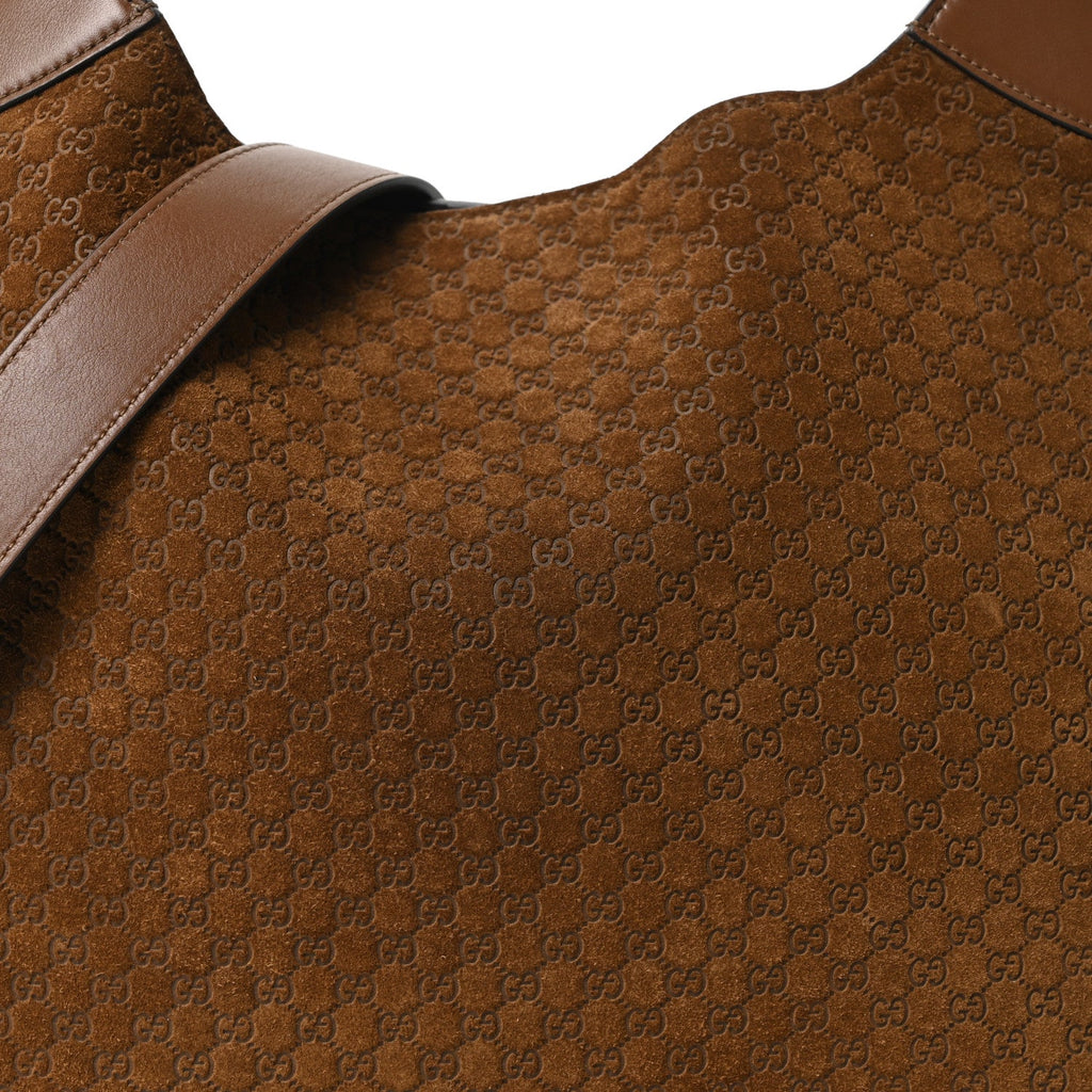 GG Suede B Medium Shoulder Bag Brown