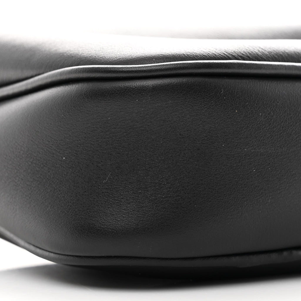 Natural Smooth Calfskin Rodeo Sling Pochette Black