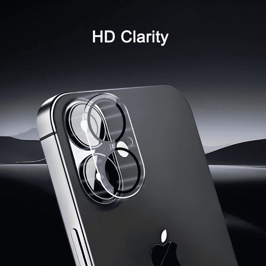 Entronix Clear Camera Lens Protector Compatible with iPhone 16 Plus - 3-Piece Combo