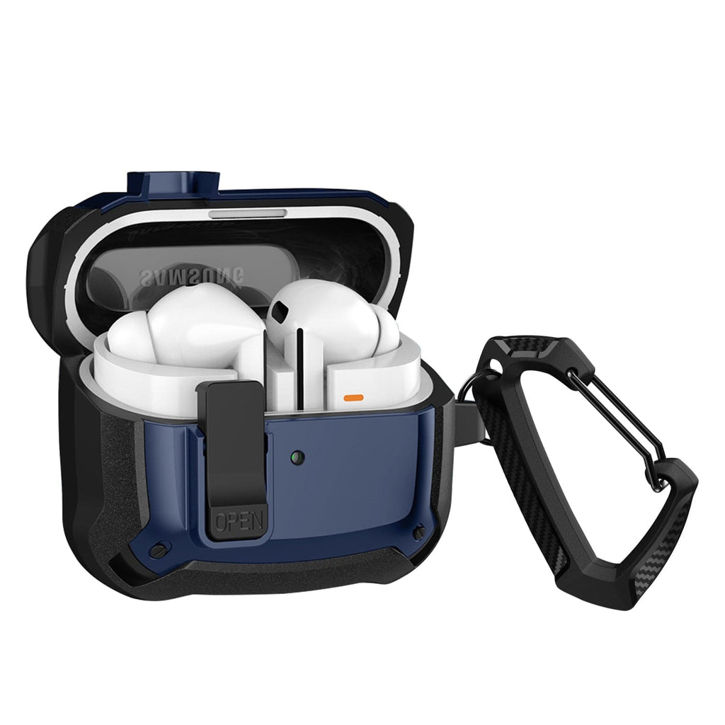 SAHARA - Raider Series Heavy Duty-Case for Samsung Galaxy Buds3 and Buds3 Pro Headphones - Midnight Blue
