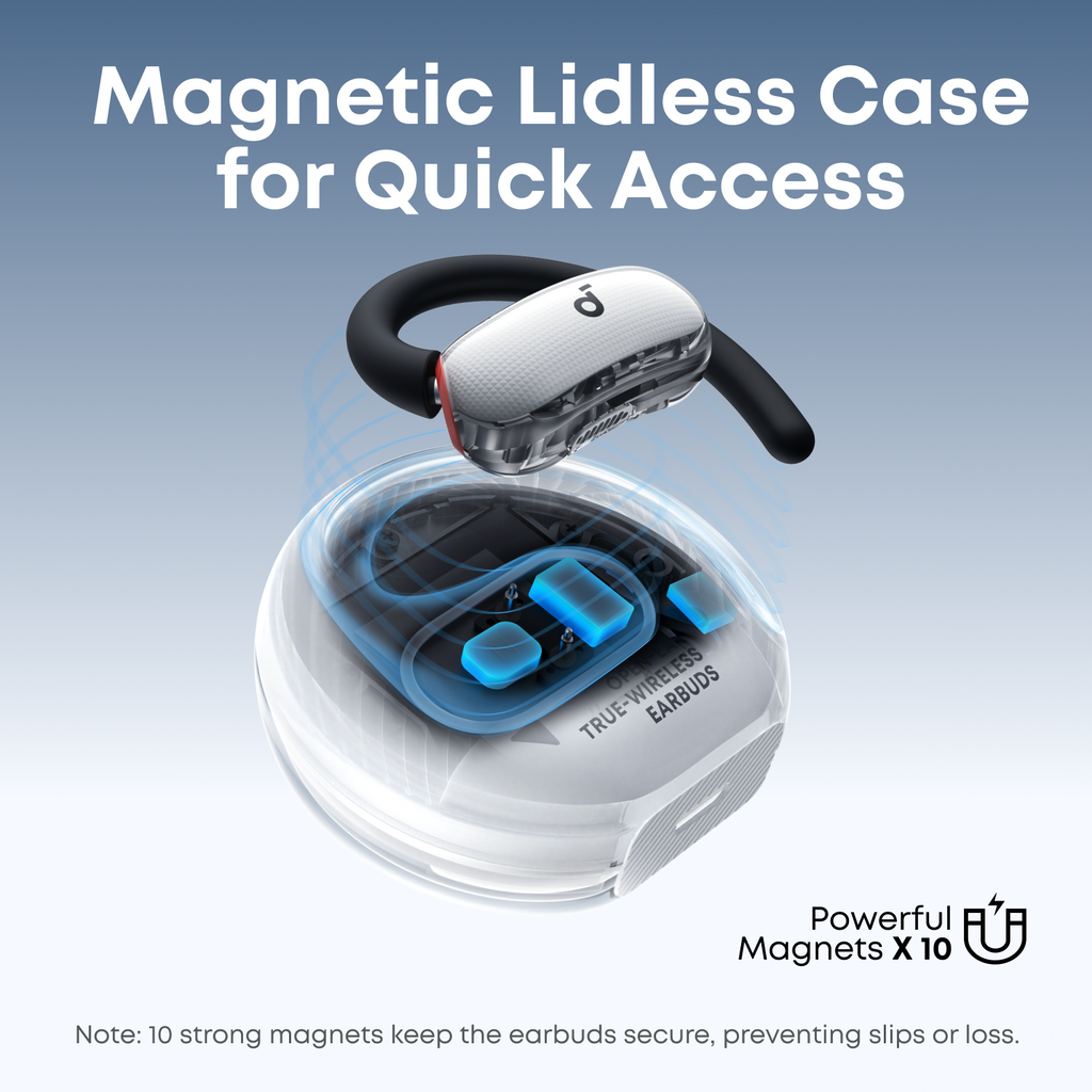 soundcore V40i Comfortable Fit and Clear Sound, Lidless Case