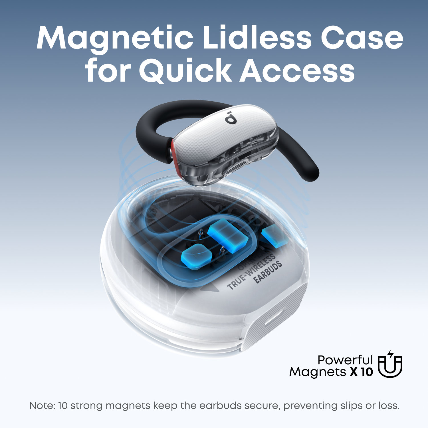 soundcore V40i | Comfortable Fit and Clear Sound, Lidless Case