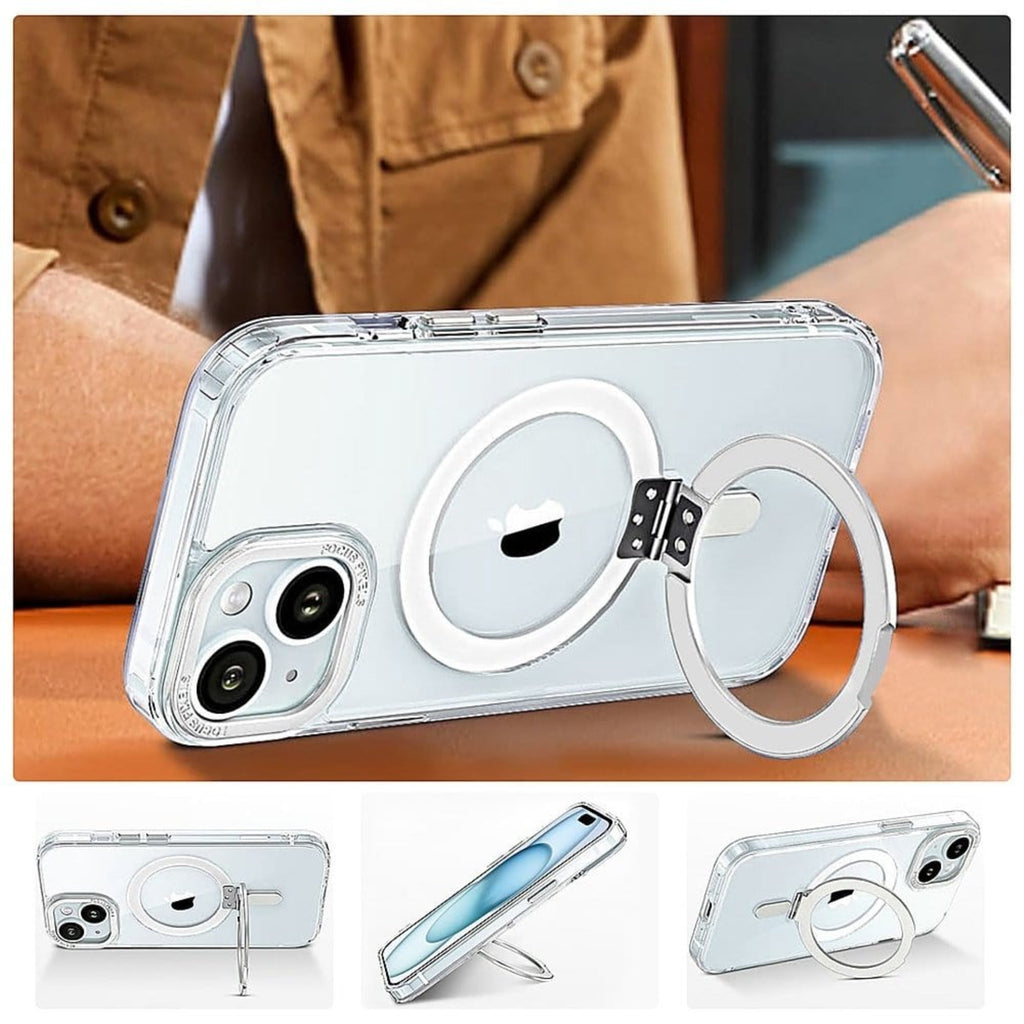 SAHARA - Venture Series Clear Kickstand Case - iPhone 15