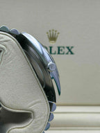 Rolex Steel Datejust 41  - Smooth Bezel - Green Ombré Dial - Jubilee Bracelet - 126300