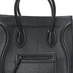Supple Calfskin Medium Phantom Luggage Black