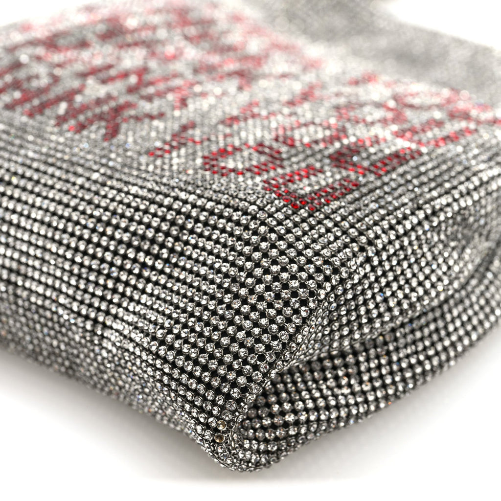 Crystal Wanglock Mini Shopper Silver