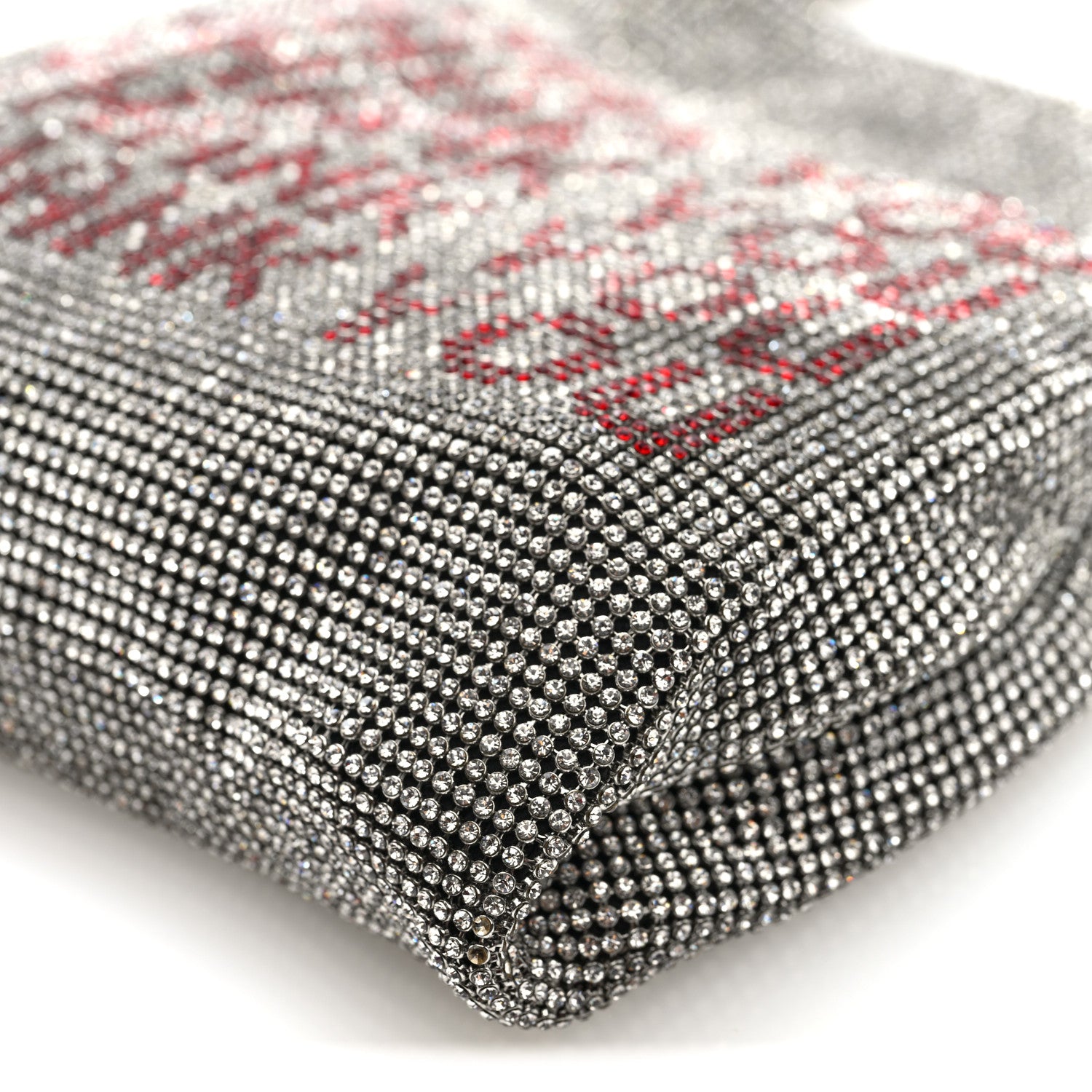 Crystal Wanglock Mini Shopper Silver
