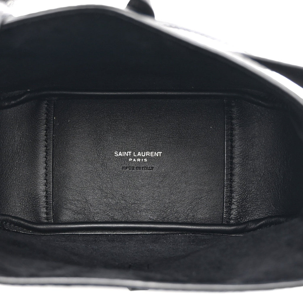 Grained Calfskin Baby Le 5 A 7 Supple Hobo Black