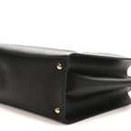 Grainy Calfskin Gemini Tote Black