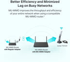 WiFi 6 USB Adapter for Desktop PC (Archer TX21UH) Wireless Network Adapter with 2.4GHz, 5GHz, MU-MIMO, OFDMA, High Gain Dual Band 5dBi Antenna, WPA3, Supports Windows 11/10