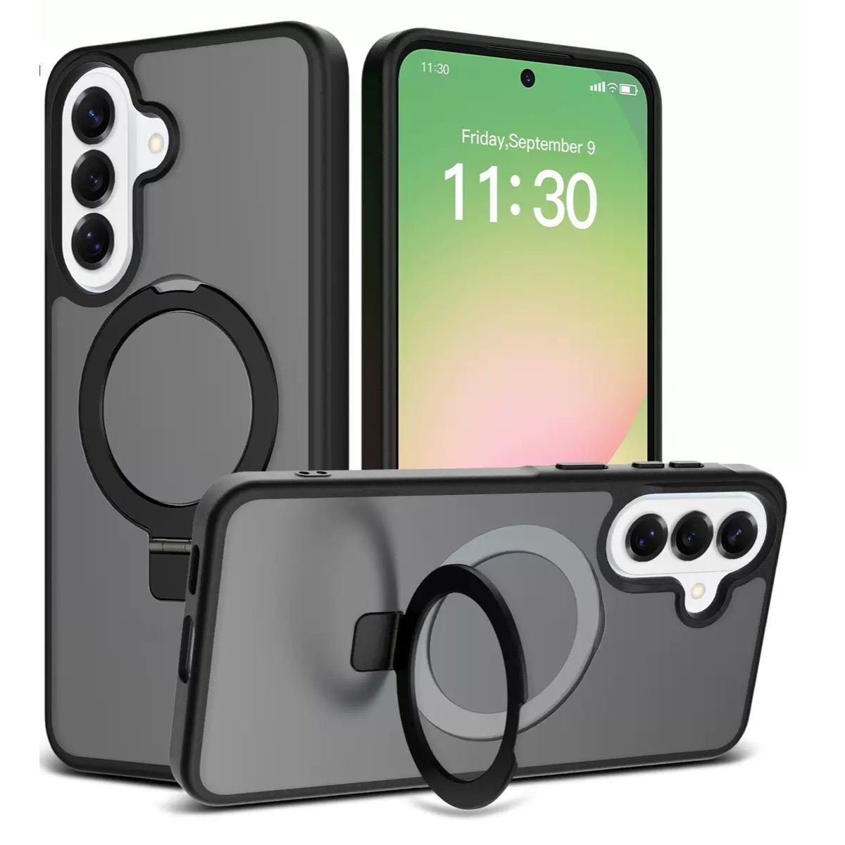 [DIS] Entronix [Magnetic] Case Compatible with Galaxy A26 - Translucent Frosted Matte Gripstand