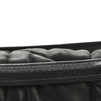 Lambskin Quilted Small Loulou Puffer Monogram Chain Satchel Black