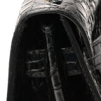 Shiny Alligator Kelly Sellier 32 Black