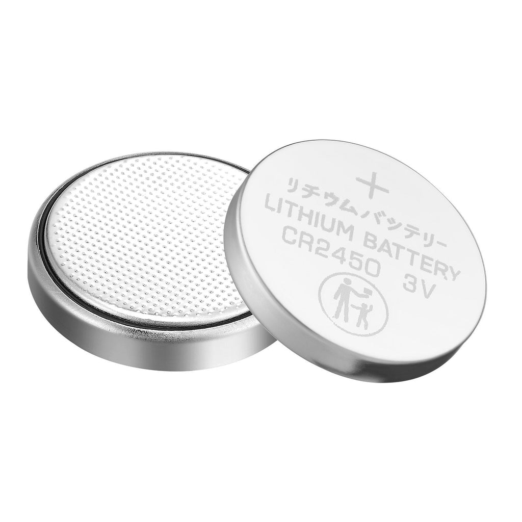 CR2450 Lithium Battery, 20 Count (Pack of 4) Lithium Coin Battery, Non-Mercury and Anti-Swallow Designed, Long Lasting 3V CR 2450 Cell Batteries, for Key Fobs, Glucometers, and Other Devices