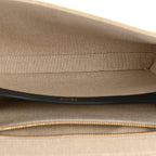 Canvas Calfskin Teen Soft 16 Shoulder Bag Vanilla Navy