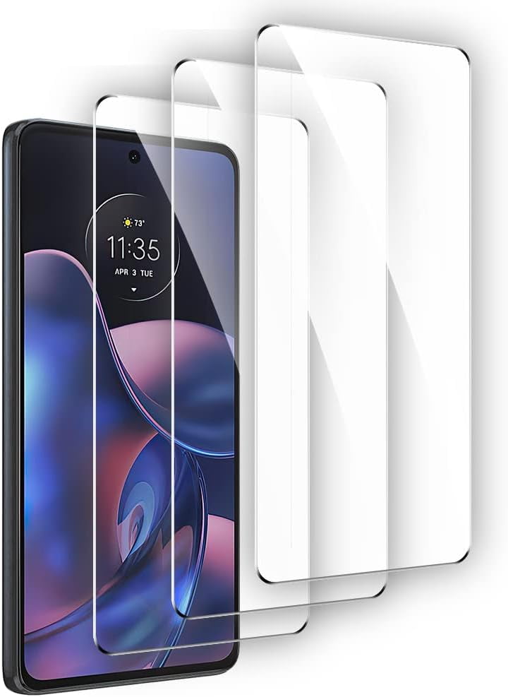 Entronix Clear Screen Protector Compatible with Moto G Pure - 3-Piece Combo