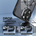 Entronix Bundle Compatible with iPhone 14 Pro - [Magnetic] Luxury Glossy Case & 1 Clear Screen Protector