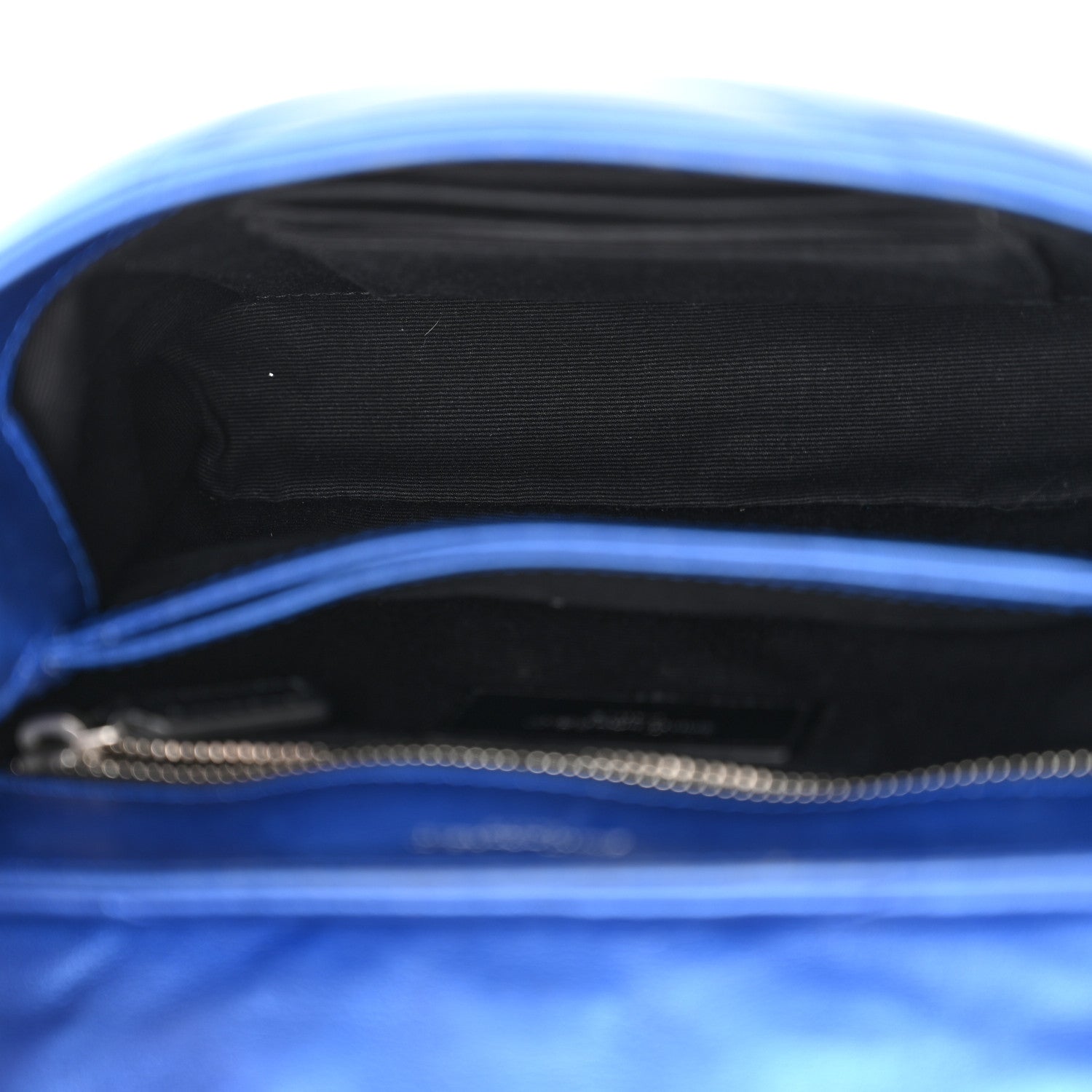 Metallic Calfskin Y Quilted Monogram Toy Loulou Crossbody Bag Blue Royal