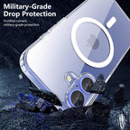 Entronix Bundle Compatible with iPhone 16 Plus - [Magnetic] Clear Case, 2 Clear Screen Protectors & 2 Camera Lens Protectors