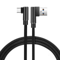 Reiko 3.3Ft Nylon Braided Material Micro Usb 2.0 Data Cable In Black