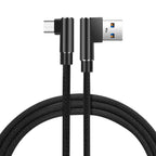 Reiko 3.3Ft Nylon Braided Material Micro Usb 2.0 Data Cable In Black