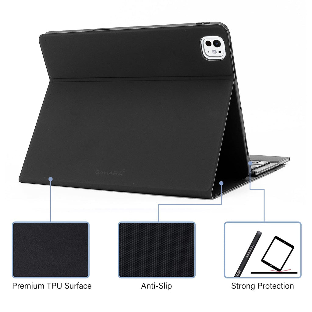 SAHARA - Navigate Series Keyboard Case - iPad Pro 11" M4 - Black