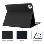 SAHARA - Navigate Series Keyboard Case - iPad Pro 11" M4 - Black